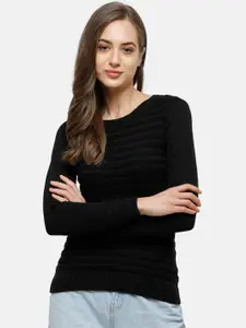 98 Degree North Women Black Pullover