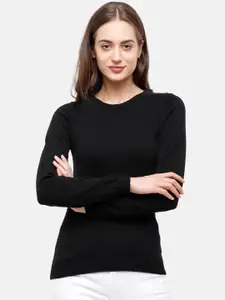 98 Degree North Women Black Pullover