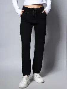 High Star Women Black Jogger Jeans