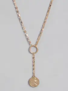Peora Gold Plated Pendant Necklace