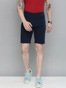 The Indian Garage Co Men Blue Slim Fit Chino Shorts