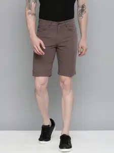 The Indian Garage Co Men Grey Slim Fit Chino Shorts