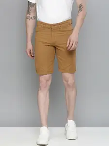 The Indian Garage Co Men Khaki Slim Fit Chino Shorts