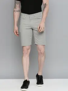 The Indian Garage Co Men Grey Slim Fit Chino Shorts
