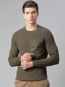 Matinique Men Olive Green Pullover