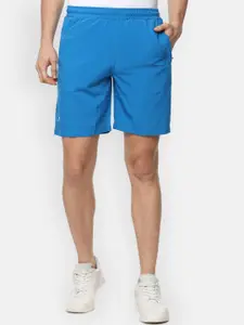 Louis Philippe ATHPLAY Men Blue Slim Fit Sports Shorts