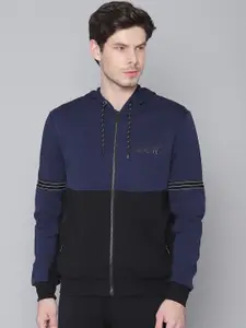 Antony Morato Men Blue Colourblocked Slim Fit Sweatshirt
