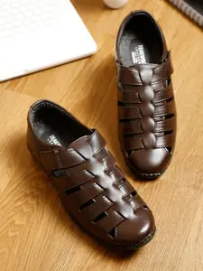 Teakwood Leathers Men Brown Shoe Style Sandals