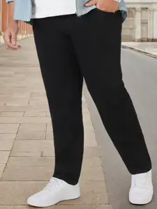 Urbano Plus Men Black Clean Look Stretchable Jeans