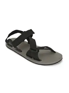 ADIDAS Men Brown & Grey Comfort Sandals