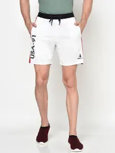 Octave Men White Regular Shorts