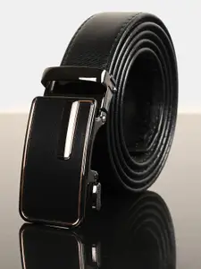 BuckleUp Men Black Formal Synthetic Leather Belt