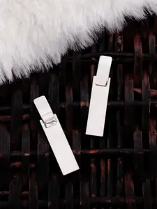 Bellofox Silver-Toned Contemporary Studs Earrings