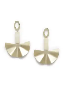 DIVA WALK Gold-Plated Handcrafted Contemporary Drop Earrings