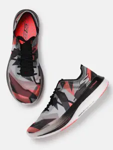Skechers Men Black & Grey GO RUN SPEED FREEK Running Shoes