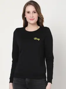 Vero Moda Women Black Printed Sweatshirt