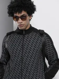 The Indian Garage Co Men Black Printed Sweatshirt