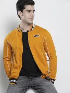 The Indian Garage Co Men Mustard Yellow Applique Detail Sweatshirt