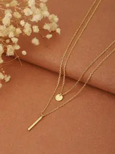 Carlton London Gold-Plated Layered Necklace