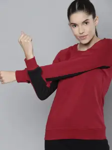 Alcis Women Maroon Sweatshirt