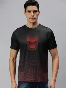 The Souled Store Men Black & Red Iron Man Printed T-shirt