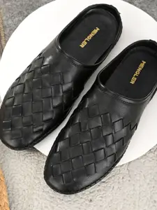 MENGLER Men Black Shoe Style Sandals