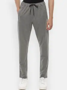 Louis Philippe ATHPLAY Men Grey Solid Slim-Fit Track Pants