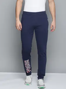 Puma Men Blue Slim Fit Graphic Printed Casual Track Pants