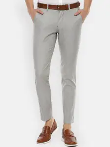 Louis Philippe Sport Men Grey Slim Fit Trousers