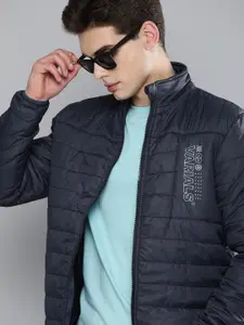 The Indian Garage Co Men Zip-Jacket Slim Fit Puffer Jacket