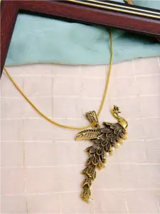 Crunchy Fashion Gold-Toned Antique Necklace
