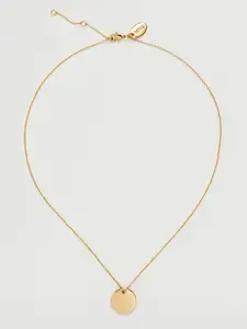 MANGO Gold-Toned Circular Necklace