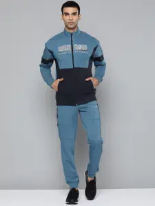 Alcis Men Blue Colourblocked Track Suits