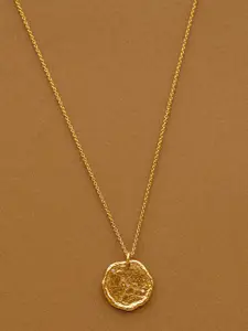 MANGO Gold-Toned Stone-Studded Cancer Necklace