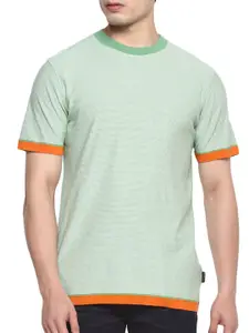 Ted Baker Men Green & Orange T-shirt