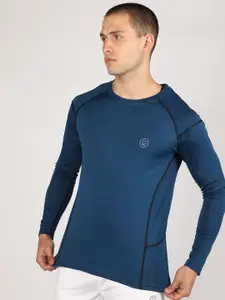 Chkokko Men Blue Sports T-shirt