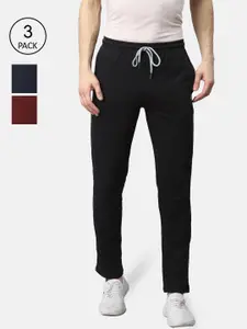 Almo Wear Pack of 3 Slim Fit Cotton Track Pants