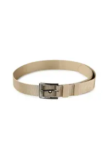 Calvadoss Men Beige Woven Design Casual Belt