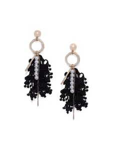 Blisscovered Black Contemporary Drop Earrings