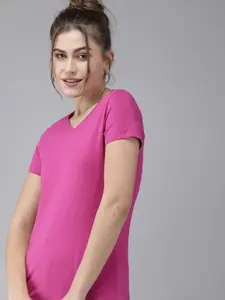 Van Heusen Women V-Neck Short Sleeve Lounge T-Shirt