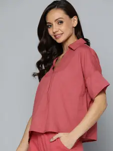 M&H Easy Rust Extended Sleeves Boxy Top