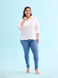 Go Colors Women Blue Skinny Fit Light Fade Jeans