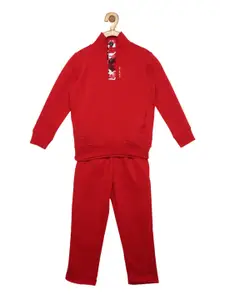 Sweet Dreams Boys Red Solid Tracksuit