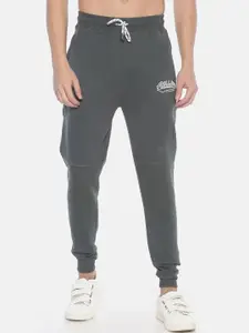 Steenbok Men Grey Solid Straight-Fit Track Pants