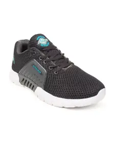 Action Men Charcoal Grey Athleo Mesh Running Non-Marking Shoes