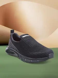 Action Men Black Athleo Mesh Running Non-Marking Shoes