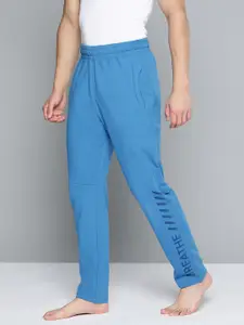 HRX By Hrithik Roshan Yoga Men Rapid-Dry Typography Sustainable Track Pants