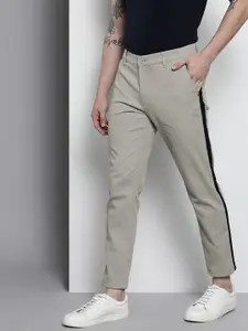 The Indian Garage Co Men Grey Slim Fit Chinos Trousers