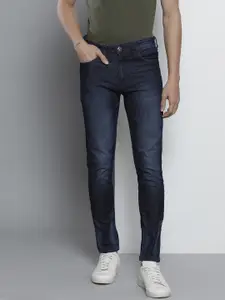 The Indian Garage Co Men Blue Slim Fit Light Fade Stretchable Jeans
