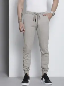The Indian Garage Co Men Grey Joggers Trousers